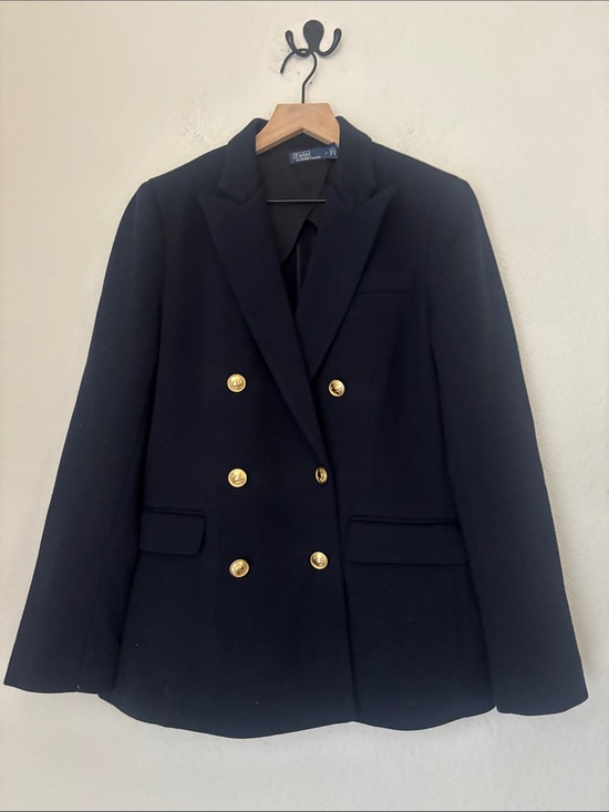 Polo Ralph Lauren Jackets & Blazers - POLO by Ralph Lauren Double-Breasted navy  Blazer with Gold Buttons size 6
